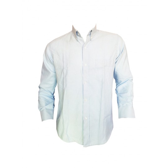 CAMISA OXFORD LISTADO MANGA LARGA 