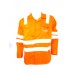 CAMISA DRILL NRANJA Y CINTA REFLECTIVA 